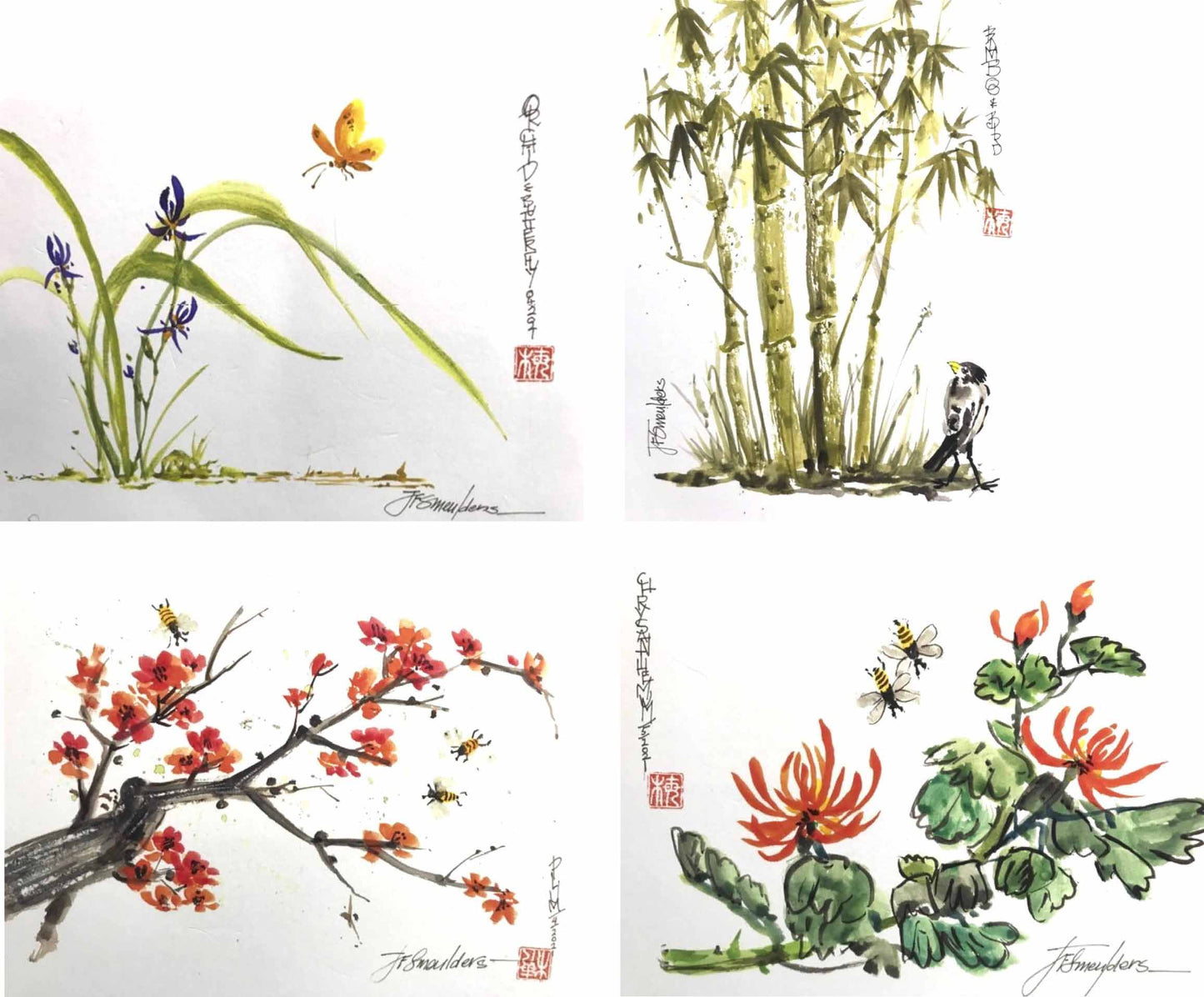 Charming set of 4